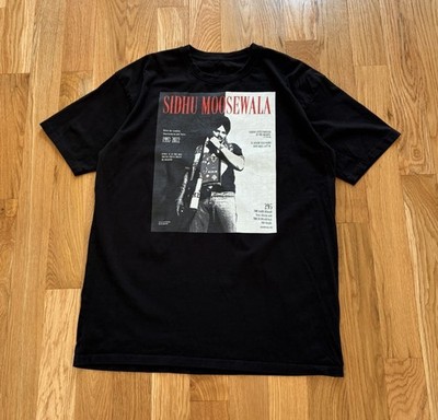 Drip by Rage Sidhu Moosewala 295 x Scarface Album Memorial Graphic T Shirt Large