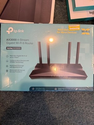 TP-LINK Archer AX50 Dual-Band Wi-Fi 6 Router - Black - Sealed!! new