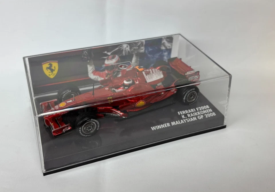 Ferrari f2008 Raikkonen winner Malaysian Gp 2008 1/43 1:43 hot wheels f 2008 - Immagine 3 di 4