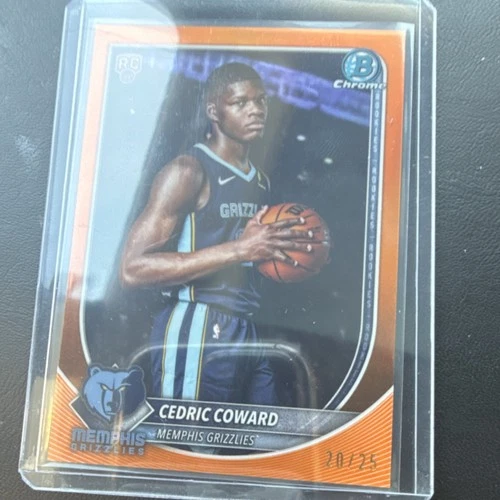 2025 Bowman Basketball Orange Refractor Cedric Coward #BCV-11