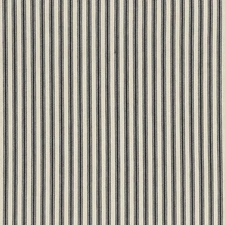 PKaufmann TIMELESS TICKING BLACK Cotton Black Vertical Stripe Drapery Uph Fabric