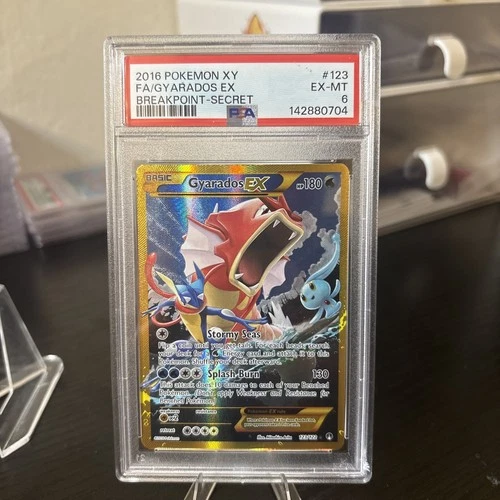 Pokémon TCG Gyarados EX 123/122 XY Breakpoint 2016 Secret Holo Rare PSA 6