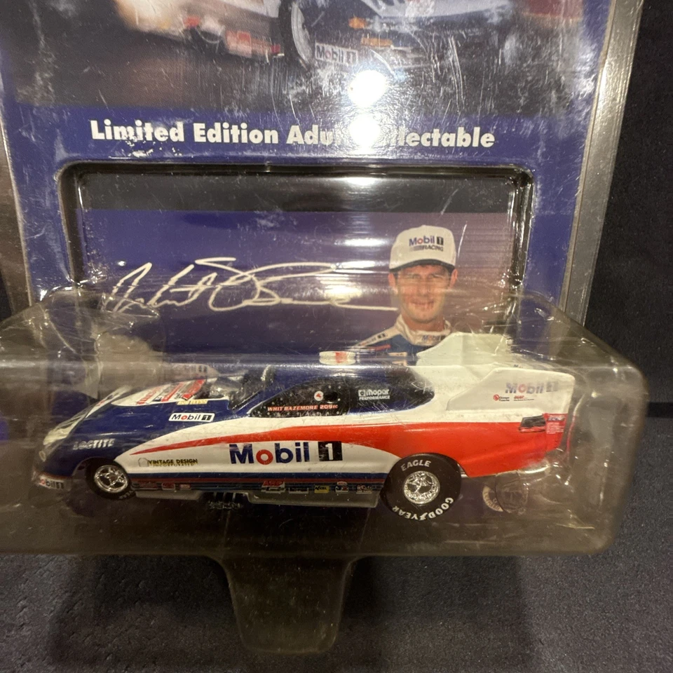 Dodge Funny Car WHIT BAZEMORE Mobil 1 1995 1/64 acción fundido a presión coleccionable Foto 2 de 3