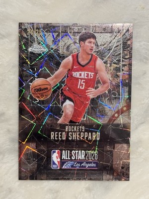 2025 Topps Chrome Cactus Jack ASG Reed Sheppard /25 Laser Refractor SSP #7
