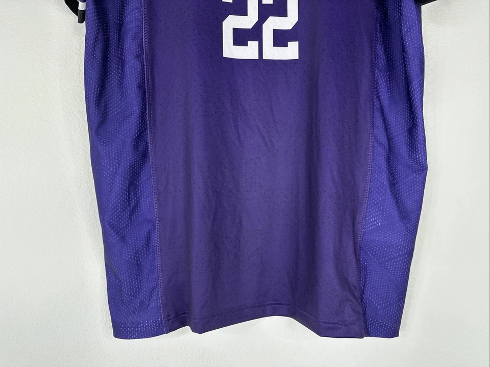 Camiseta de fútbol Northwestern Wildcats Under Armour para hombre talla L púrpura #22 NUEVA Foto 3 de 4