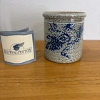 Red Wing Pottery Salt Glaze Crock 1997 Brown W/Blue Bird  3.5” Matt Wassenaar