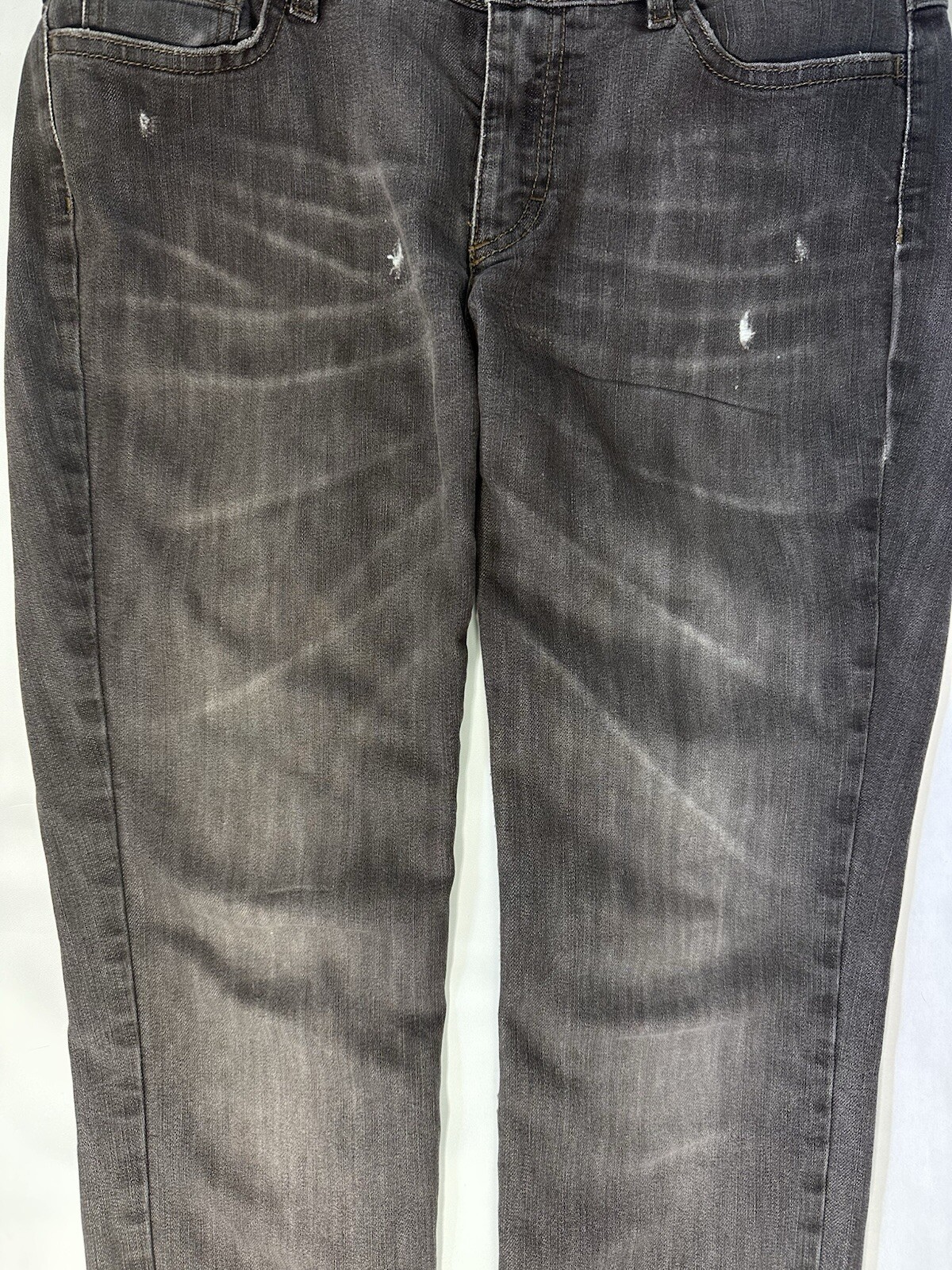 Dolce & Gabbana D&G Y2K Leopard Zip Hem Skinny Gray Jeans IT42 Italy image 4