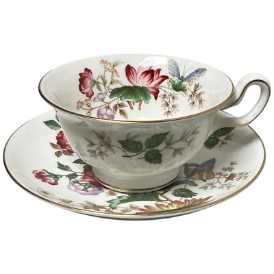 Vintage Wedgwood Charnwood Teacup & Saucer Set Made England Bone China