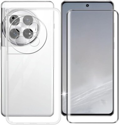 HANDY SCHUTZ HÜLLE TPU + DISPLAY GLASFOLIE SCHUTZGLAS Für ONEPLUS 12 1+ LCD 9H