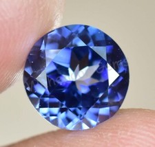 Flawless 4.45 Ct Natural Blue Ceylon Sapphire Round Certified Loose Gemstone