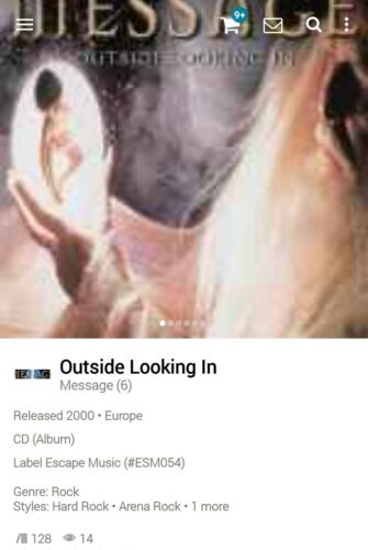 Message ~ Outside Looking In CD 2000 AOR Blvd Melodic Rock WestCoast escape  - Afbeelding 1 van 3