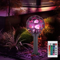 Stehleuchte Stehlampe AußEnleuchte Rgb Led Sockelleuchte Dimmbar Fernbedienung