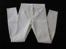 AYR Women's Ivory Jeans Skinny Pants Mid Rise Stretch Made in USA Size W25/L 30