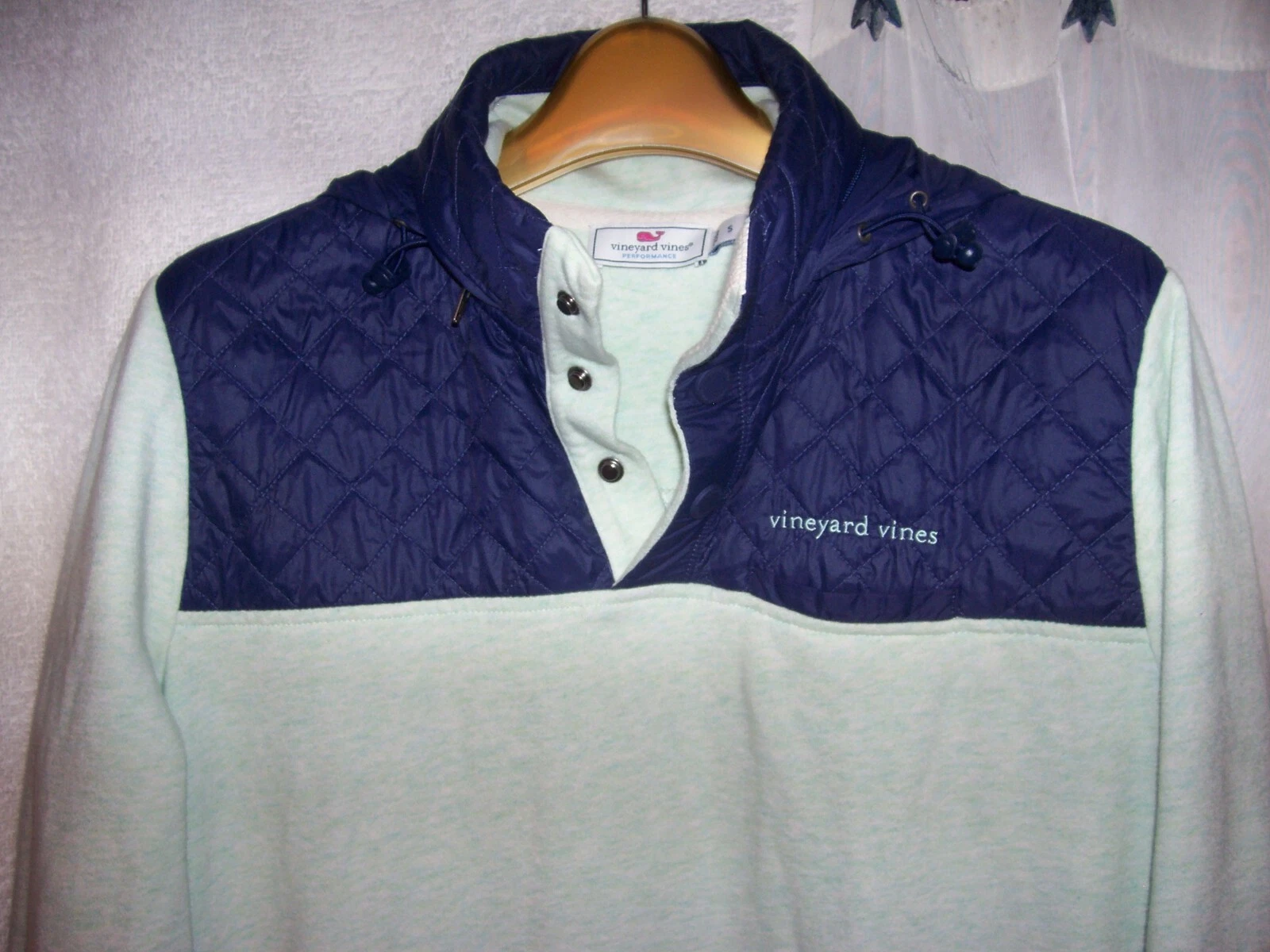 men's or women's sz S 41" Vineyard Vines "Performance" line hoodie jacket SUPERB image 5