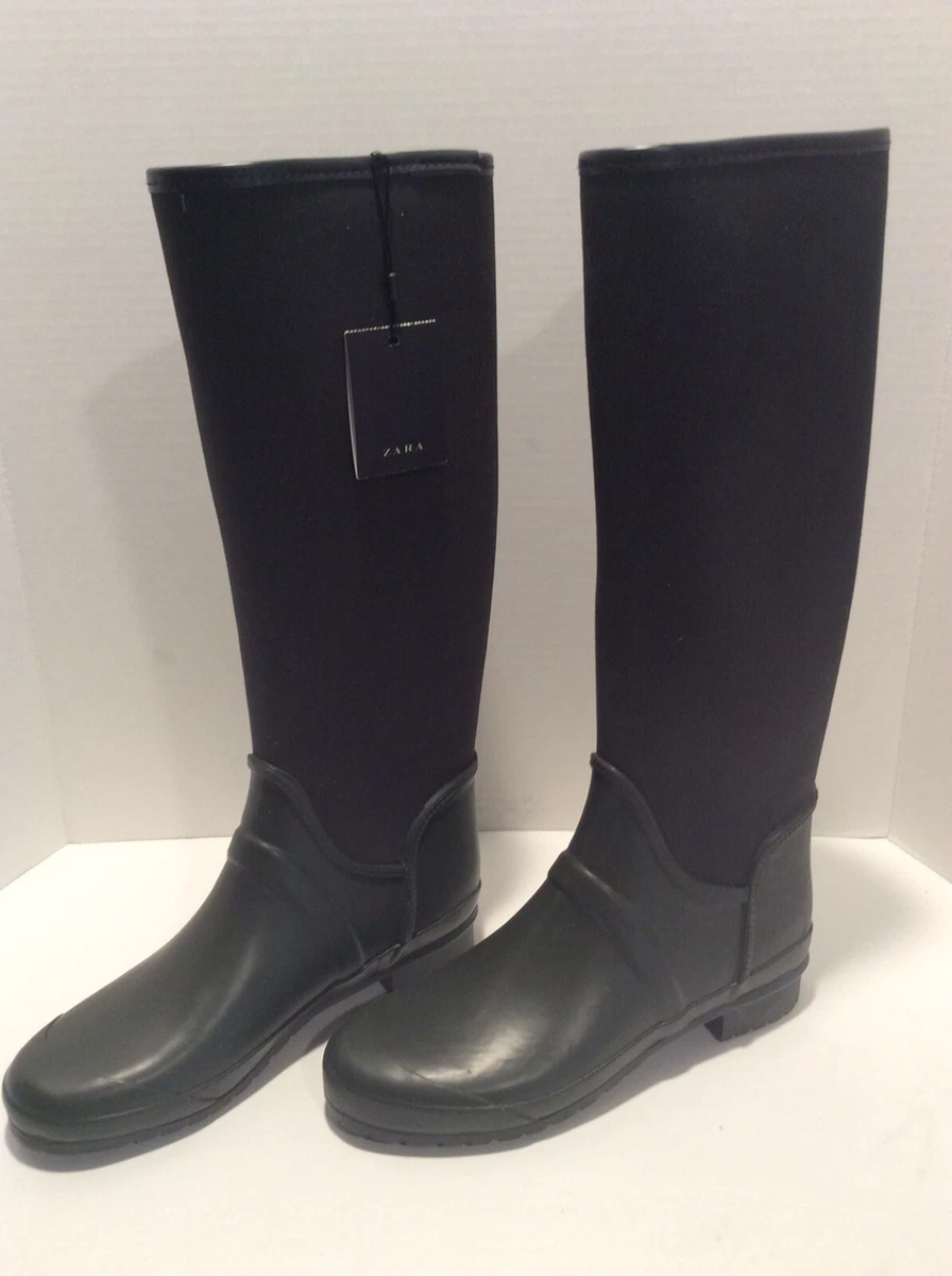 Heeled rain 2025 boots zara