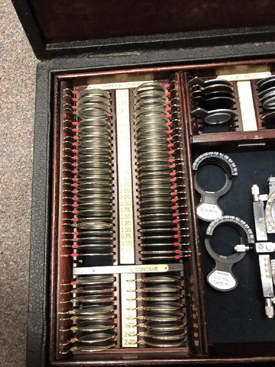 American Optical AO トライアルレンズセットケース付き中古 Vintage American Optical (AO) Optometrist Trial Lens Set | eBay