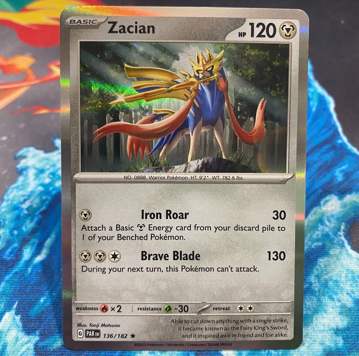 ポケモンカードゲーム Pokemon Card Retired Product Zacian Holo Rare Pokemon Card Paradox Rift 136/182 NM | eBay