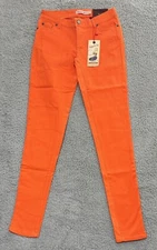Judy Blue Cotton Twin Skinny Pants Womens 1 Skinny Orange JB8512 NEW 26x31