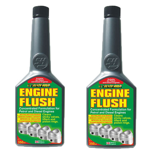 2 x Silverhook Quality Car ENGINE FLUSH Additive For Petrol Diesel
