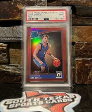 2018-19 Donruss Optic Luka Doncic Red Prizm /99 #177 PSA 9 Rookie RC POP 26 SP