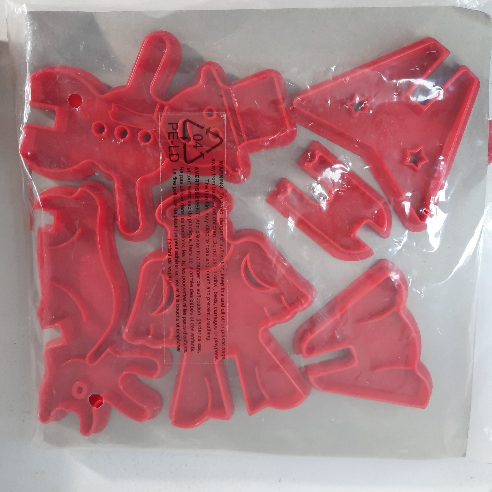 Avon 3D Holiday Christmas Cookie Cutters 12 pc Snowman Angel Star Tree