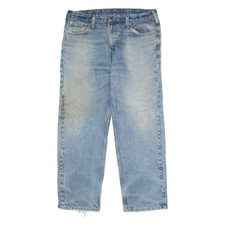 Jeans Carhartt Uomo Blu Relaxed Straight Stone Wash W38 L30