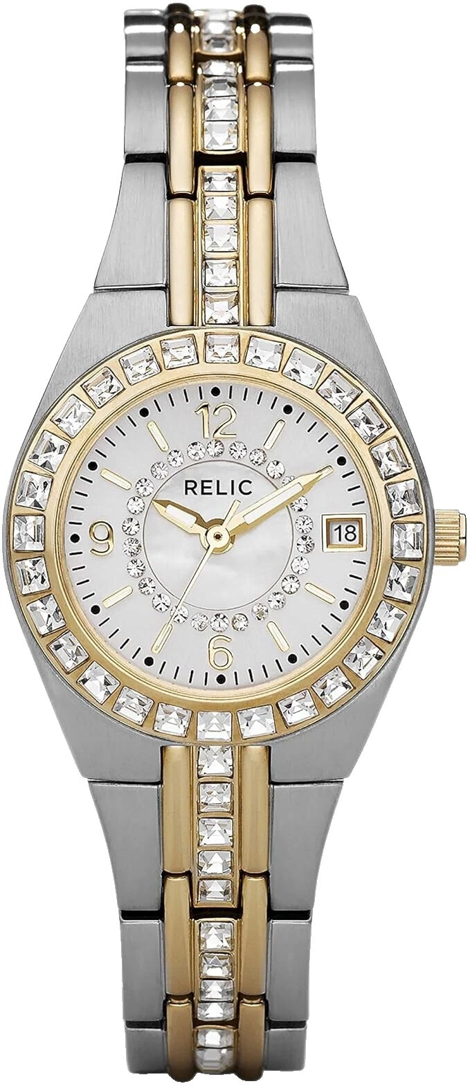 Relojes de Pulsera Banda de Plata Relic Casual