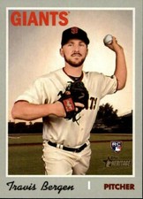 Travis Bergen 2019 Topps Heritage High Rookie Card #697