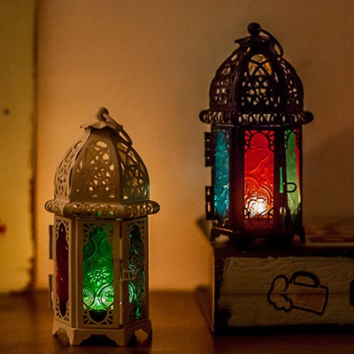 Moroccan Lantern Tea Light Lamp Candle Holder Hanging Home Garden