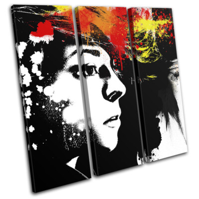 La Roux Singer Grunge Abstract Pop Musical TREBLE CANVAS WALL ART ...