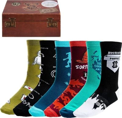 Harry Potter Odd Socks 3 Pairs of 6 Mismatched Novelty Socks Boys, Girls, Ladies