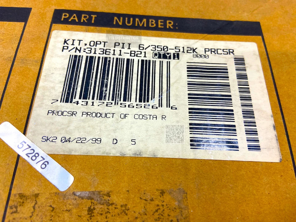 313611-B21 I New HP Intel Pentium II 350MHz 100MHz FSB 512KB L2 Slot 1 CPU Kit - Image 2 of 4
