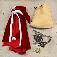 SP-MF-SPN-XMAS: Custom Santa Spawn Wired Cape Set for McFarlane Spawn Figure