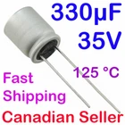 1/5/10pcs  330uF 35V 10x12mm 105C Illinois AVG Polymer Low ESR