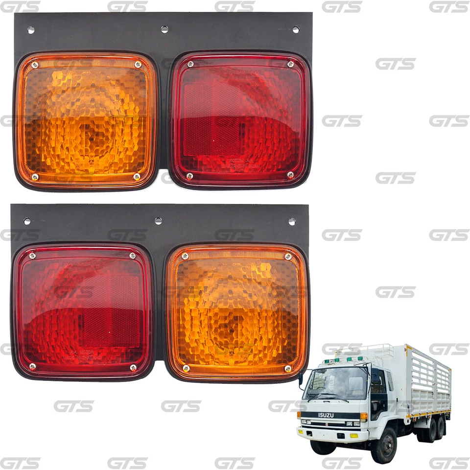 For Isuzu JCM Rocky FSR FTR 175 195 1984 - 95 Pair Tail Light TailLight Lamps Foto 4 de 4