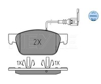 Bremsbelagsatz, Scheibenbremse Meyle 0252462318/W FüR Vw