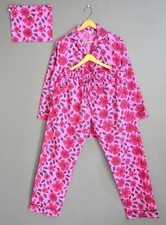 Indian Handmade Cotton pajama set Bridal pajama Floral printed long pajama set.