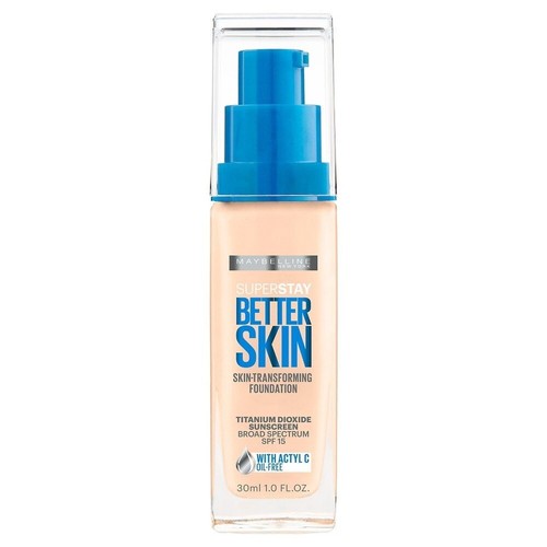 Maybelline New York Super Stay Better Skin Foundation, Ivory 30ml, 1.0 fl. oz.