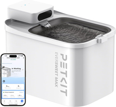 Automatic Smart Cordless Cat Water Fountain 105 fl oz/3L with Replacement Filter