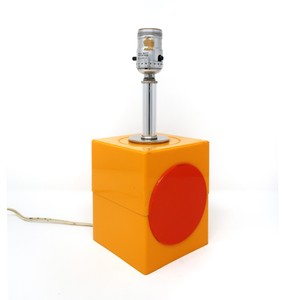 orange bedside lamp