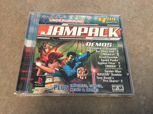 PlayStation Underground Jampack: Winter '99 (Sony PlayStation 1, 1999)"""RARE"""