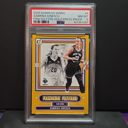 Panini Donruss WNBA Franchise Features Sabrina Ionescu Press Proof Gold /10
