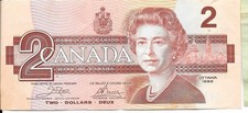 1986 "Two Dollars Canada"