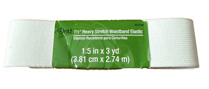 Dritz White Heavy Stretch Waistband Elastic 1.5in wide x 3 yards