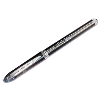 uni ball Vision Elite Ergonomic Rollerball Pen Pack of 6 Black Water Resistant