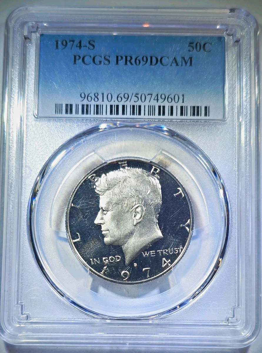 25+ PR 69 Graded 1974 Kennedy US Half Dollars (1964-Now) for sale