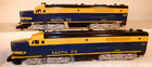 American Flyer SHINY, New Looking, Rare Blue&Yellow SantaFe 21910 &-1 Diesel Set — photo 5