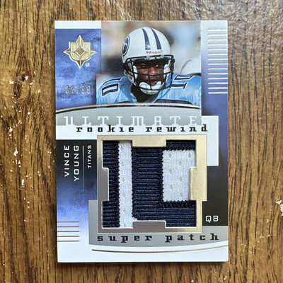 2007 UD Ultimate Collection Vince Young Rookie Rewind Super Patch RC /99 