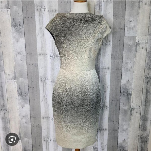 Women Lela Rose Dress Black Silk 38