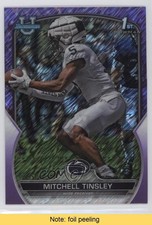 2022 Bowman U Chrome Purple Shimmer Refractor Mitchell Tinsley #72 READ 14jr